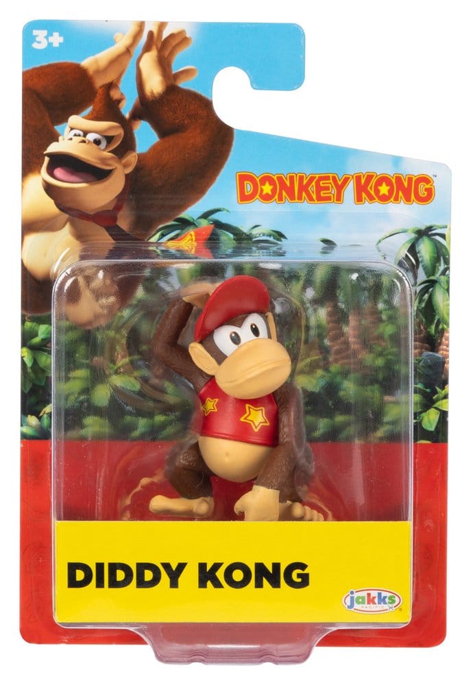 World of Nintendo Minifiguren Donkey Kong 6 cm Sortiment (16)            - Versand: 7 Tage nach Bestellung