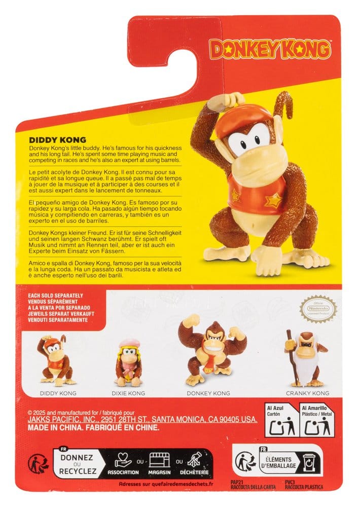World of Nintendo Minifiguren Donkey Kong 6 cm Sortiment (16)            - Versand: 7 Tage nach Bestellung