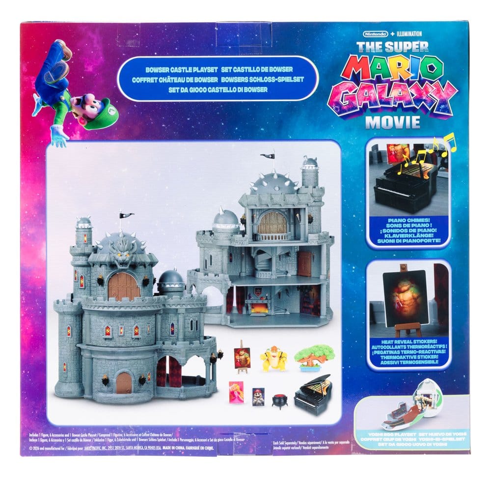 Der Super Mario Galaxy Film Deluxe Spielset mit 1 Minifigur Bowsers Schloss - Versand: 7 Tage nach Bestellung
