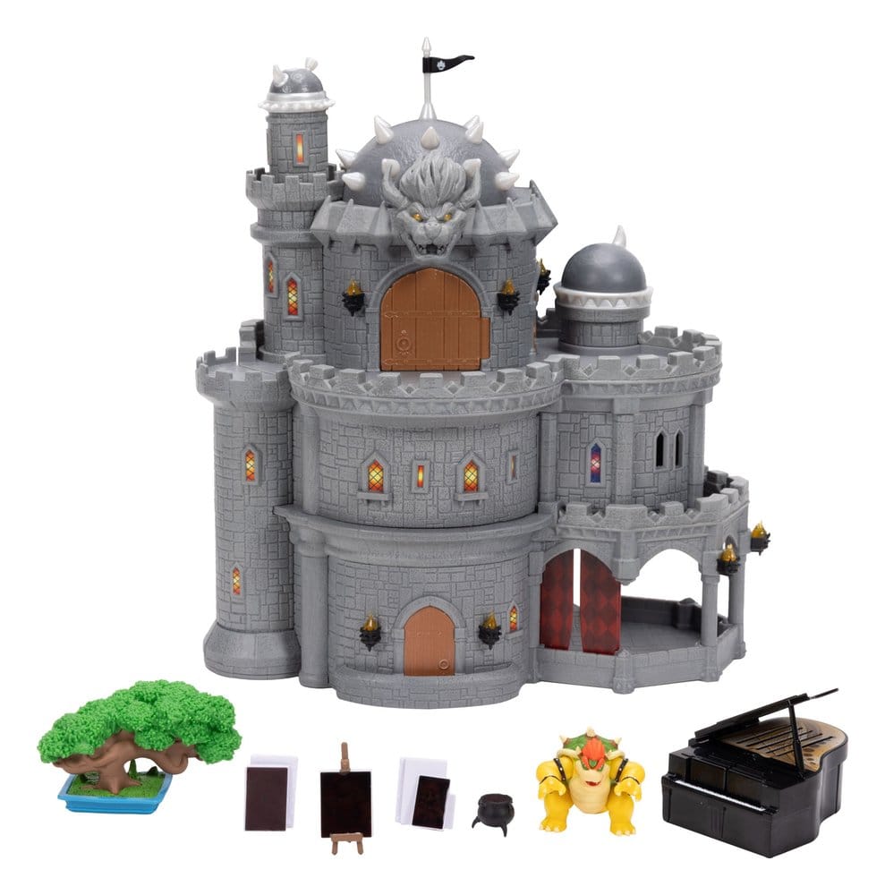 Der Super Mario Galaxy Film Deluxe Spielset mit 1 Minifigur Bowsers Schloss - Versand: 7 Tage nach Bestellung