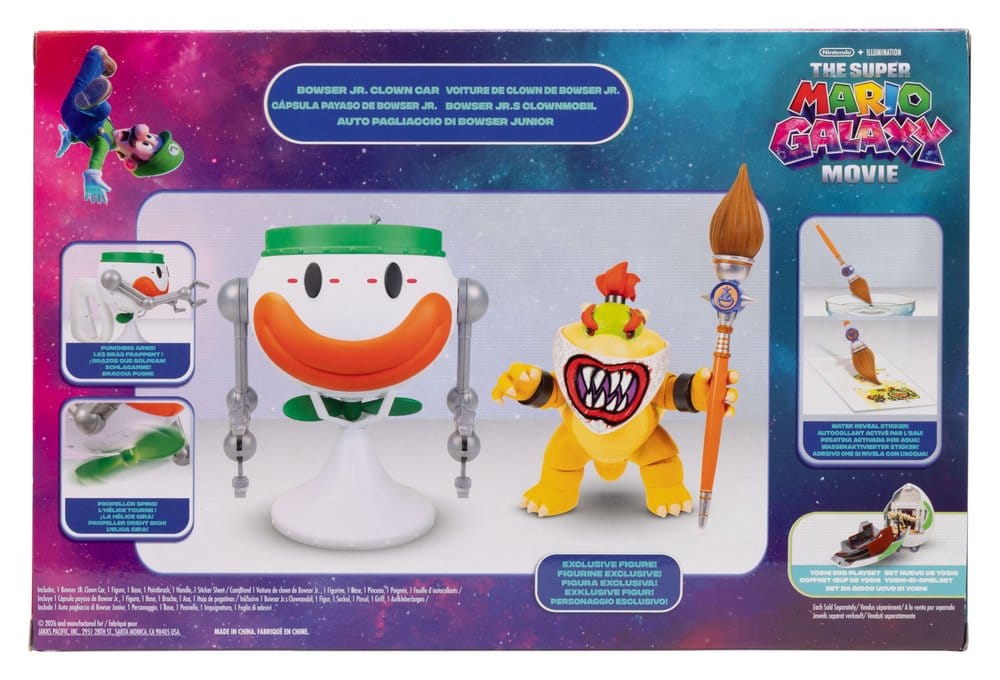 Der Super Mario Galaxy Film Actionfigur Bowser Jr. with Clown Car 13 cm - Versand: 7 Tage nach Bestellung
