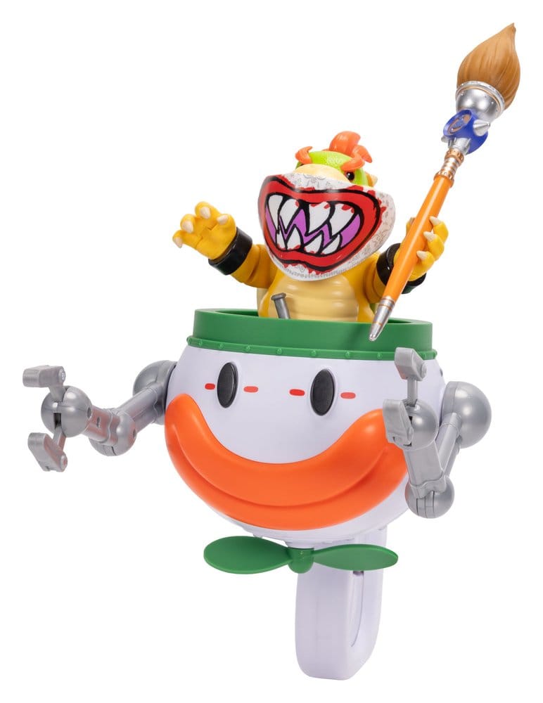 Der Super Mario Galaxy Film Actionfigur Bowser Jr. with Clown Car 13 cm - Versand: 7 Tage nach Bestellung