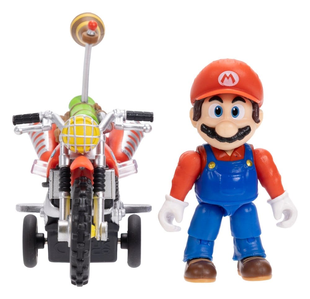 Der Super Mario Galaxy Film Actionfigur mit Rückziehmotorrad Mario 6 cm - Versand: 7 Tage nach Bestellung