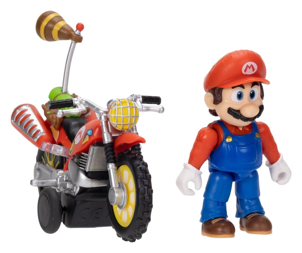 Der Super Mario Galaxy Film Actionfigur mit Rückziehmotorrad Mario 6 cm - Versand: 7 Tage nach Bestellung