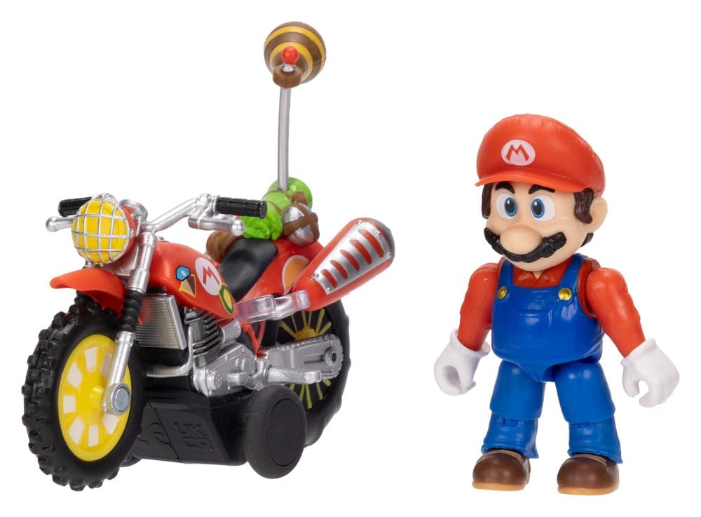 Der Super Mario Galaxy Film Actionfigur mit Rückziehmotorrad Mario 6 cm - Versand: 7 Tage nach Bestellung
