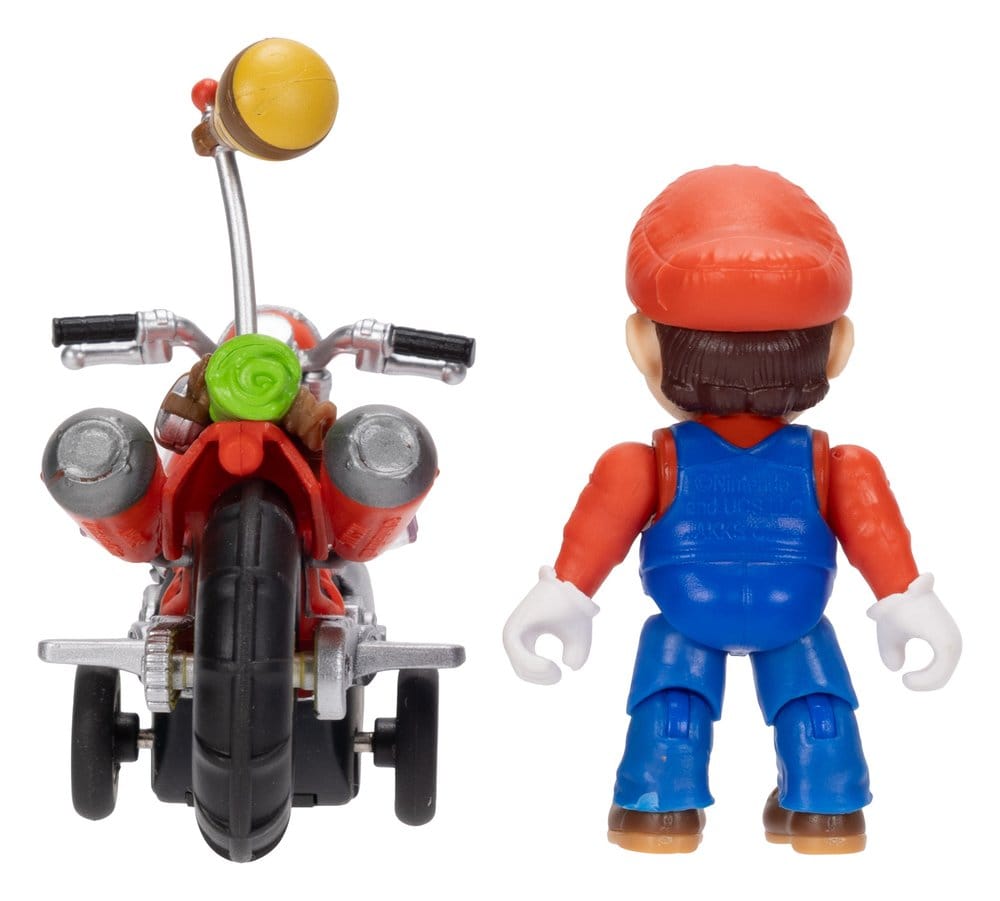 Der Super Mario Galaxy Film Actionfigur mit Rückziehmotorrad Mario 6 cm - Versand: 7 Tage nach Bestellung