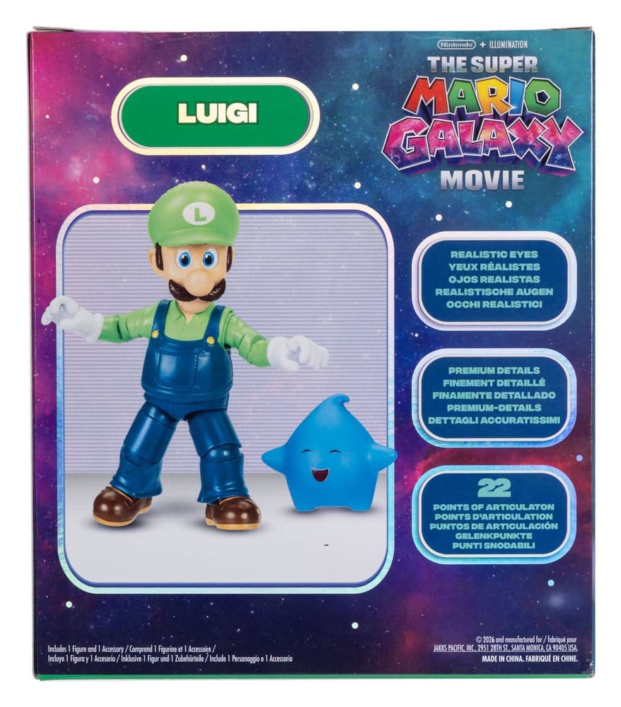 Der Super Mario Galaxy Film Actionfigur Luigi 13 cm - Versand: 7 Tage nach Bestellung