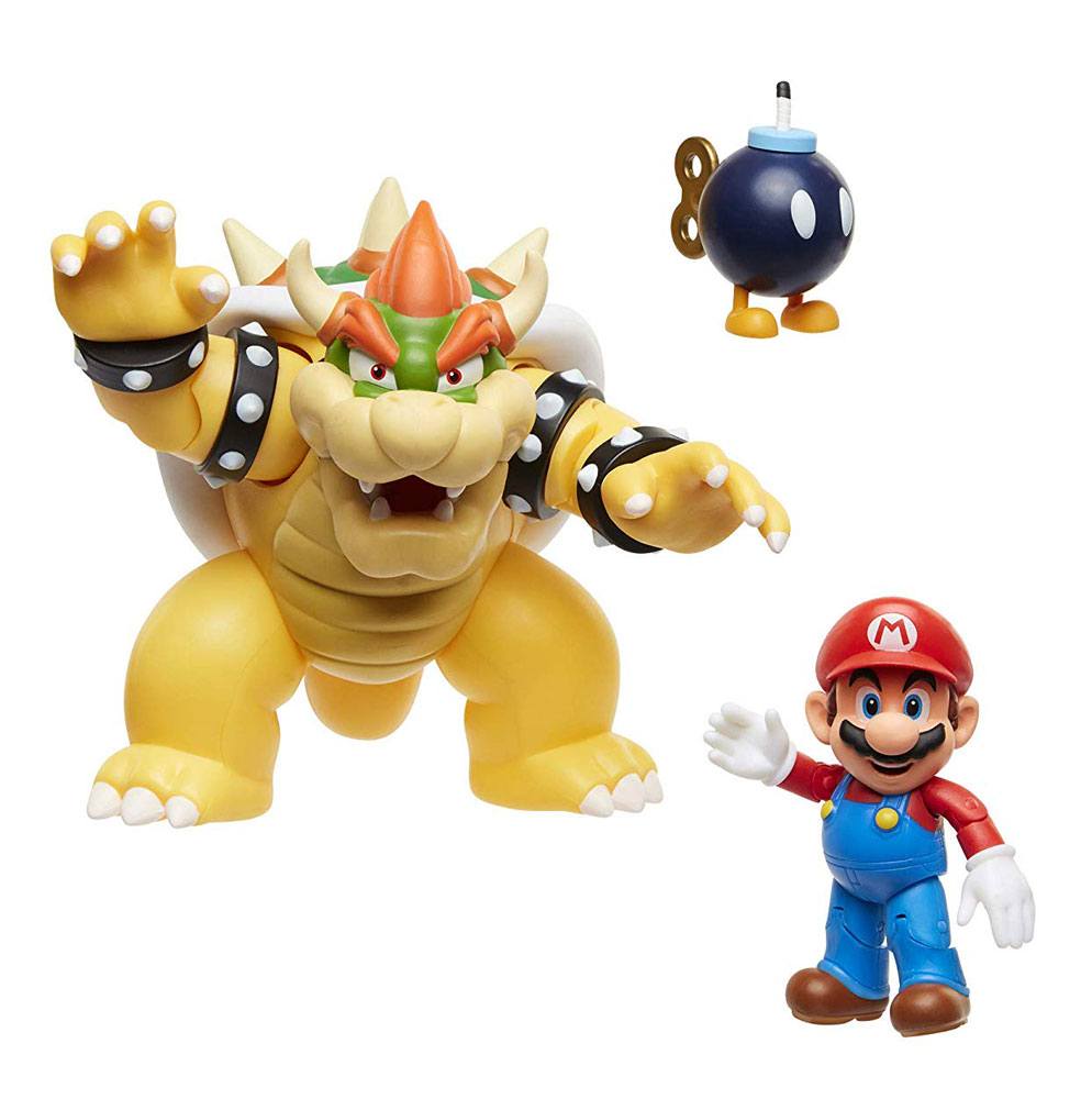 World of Nintendo Actionfiguren 3er-Pack Mario vs. Bowser Lava Battle  - Preorder - ETA: 24.06.2026