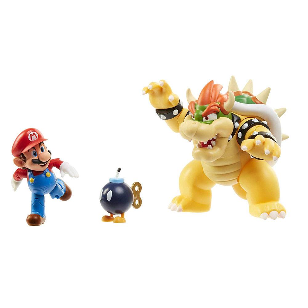 World of Nintendo Actionfiguren 3er-Pack Mario vs. Bowser Lava Battle  - Preorder - ETA: 24.06.2026