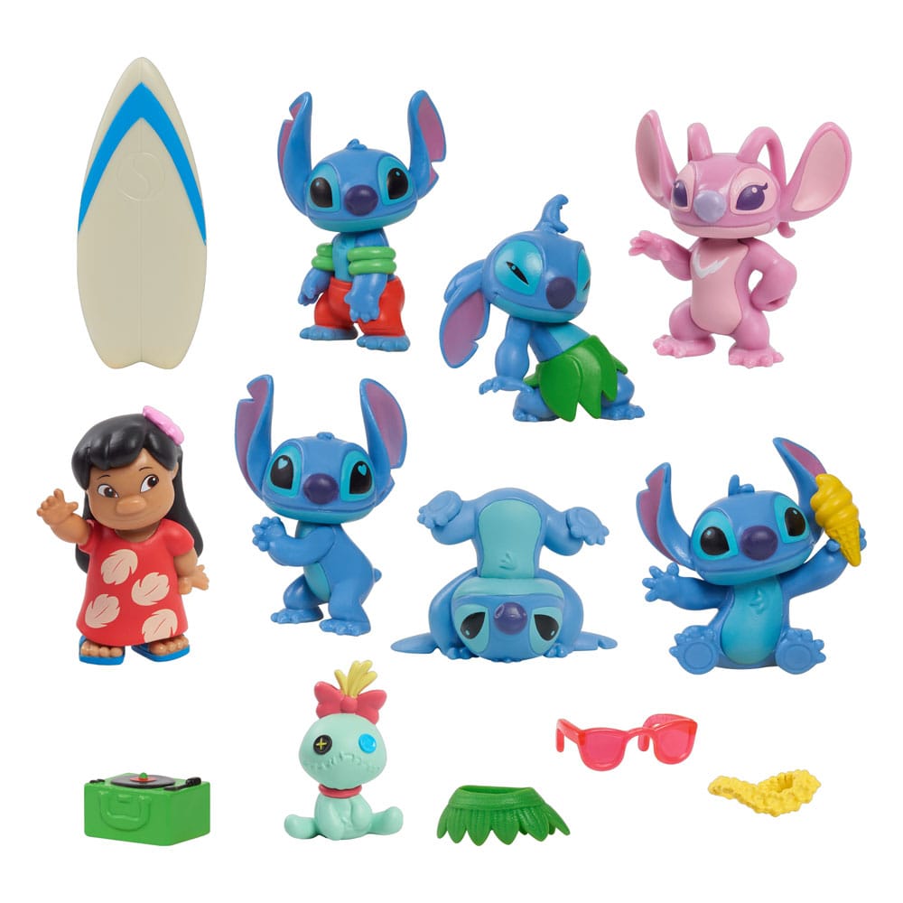 Lilo & Stitch Minifiguren 8er-Pack Stitch Deluxe Figure Set 7 cm - Preorder - ETA: 23.08.2026