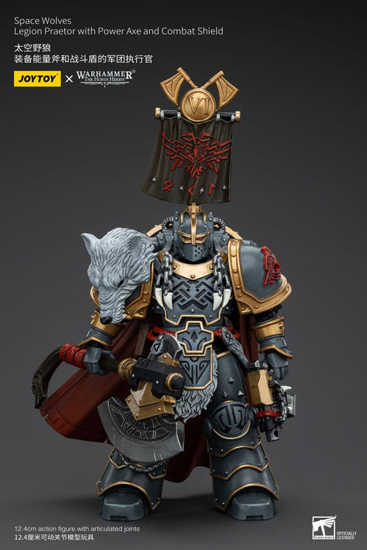 Warhammer The Horus Heresy Actionfigur 1/18 Space Wolves Legion Praetor with Power Axe and Combat Shield 12 cm - Preorder - ETA: 25.11.2025