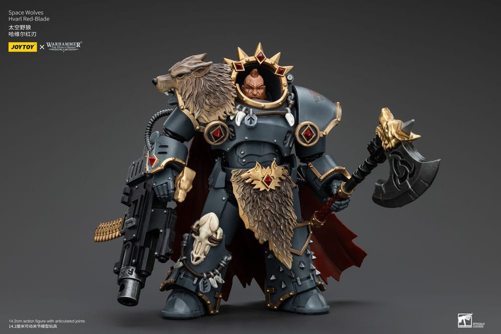 Warhammer The Horus Heresy Actionfigur 1/18 Space Wolves Hvarl Red-Blade 14 cm   - Versand: 5-7 Tage nach Bestellung