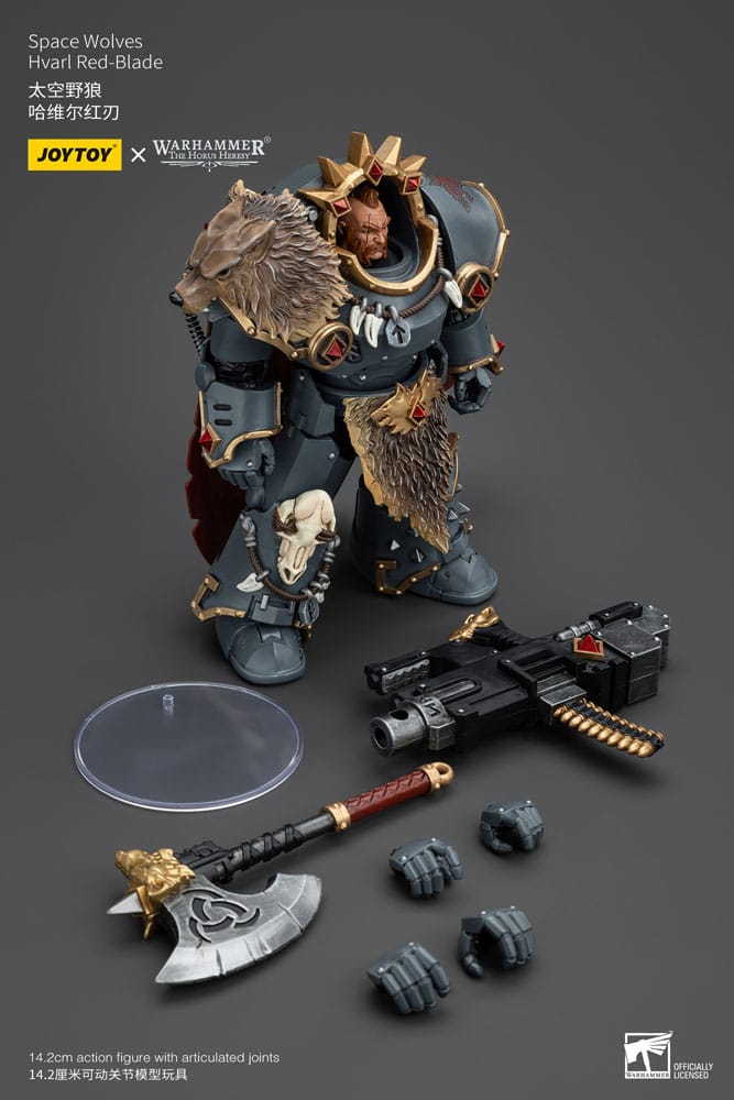 Warhammer The Horus Heresy Actionfigur 1/18 Space Wolves Hvarl Red-Blade 14 cm   - Versand: 5-7 Tage nach Bestellung