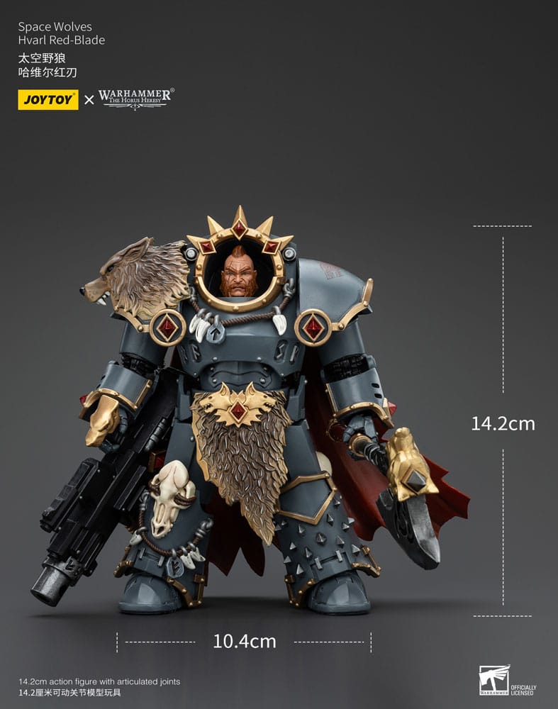 Warhammer The Horus Heresy Actionfigur 1/18 Space Wolves Hvarl Red-Blade 14 cm   - Versand: 5-7 Tage nach Bestellung
