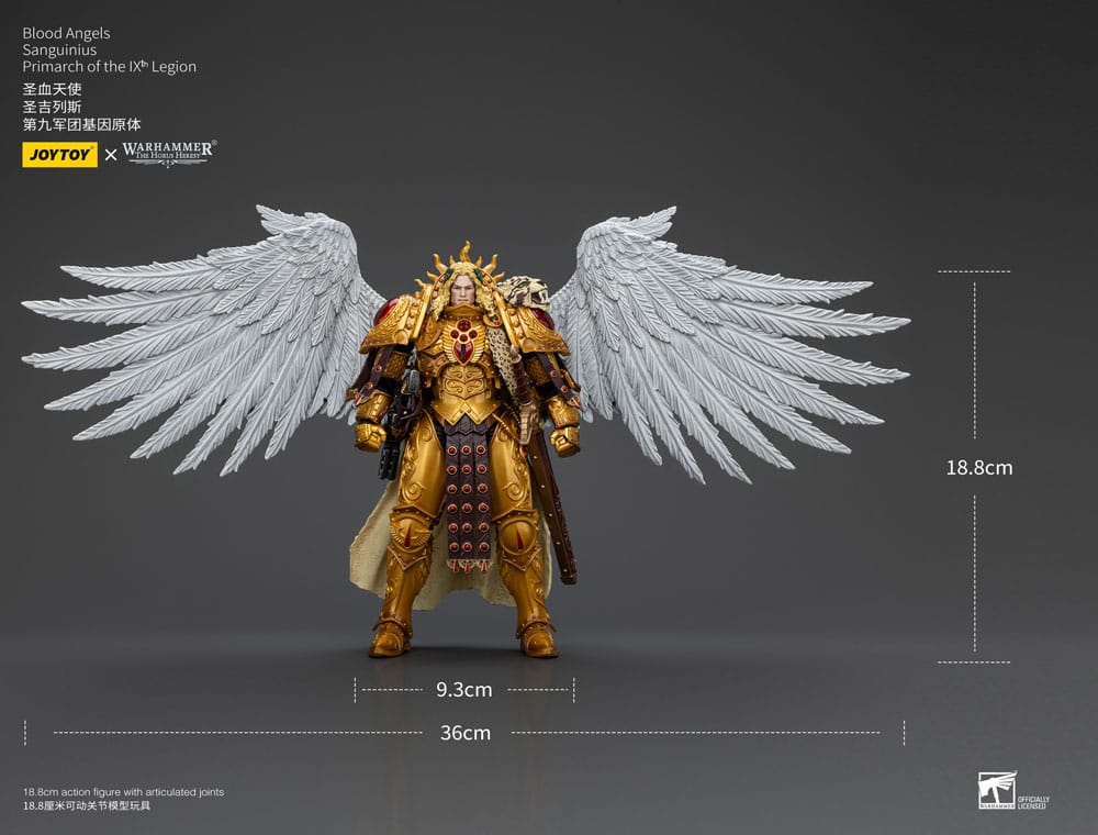 Warhammer The Horus Heresy Actionfigur 1/18 Blood Angels Sanguinius Primarch of the IXth Legion 19 cm     - Preorder - ETA: 10.08.2026