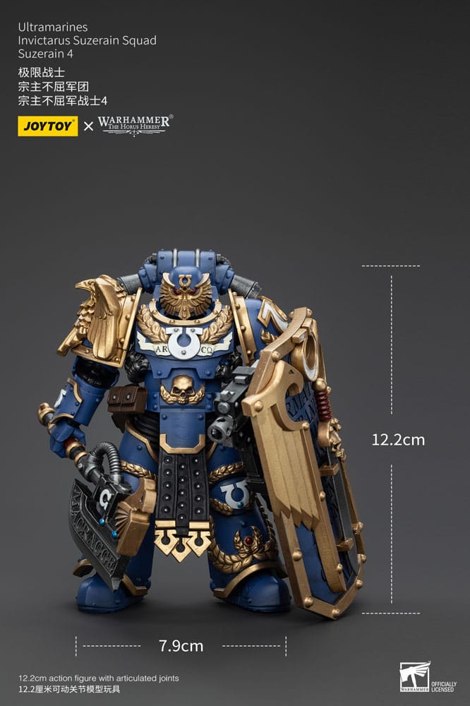 Warhammer The Horus Heresy Actionfigur 1/18 Ultramarines Invictarus Suzerain Squad Suzerain 4 12 cm    - Versand: 5-7 Tage nach Bestellung