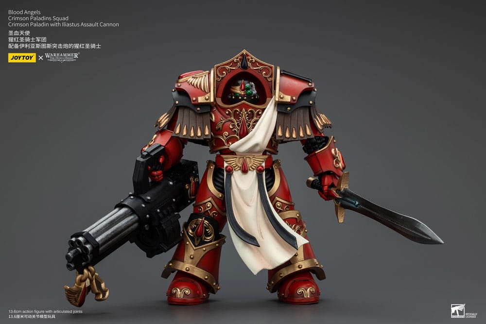 Warhammer The Horus Heresy Actionfigur 1/18 Blood Angels Crimson Paladins Squad Crimson Paladin with Iliastus Assault Cannon 14 cm    - Versand: 5-7 Tage nach Bestellung