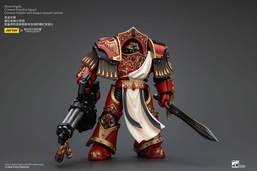 Warhammer The Horus Heresy Actionfigur 1/18 Blood Angels Crimson Paladins Squad Crimson Paladin with Iliastus Assault Cannon 14 cm    - Versand: 5-7 Tage nach Bestellung