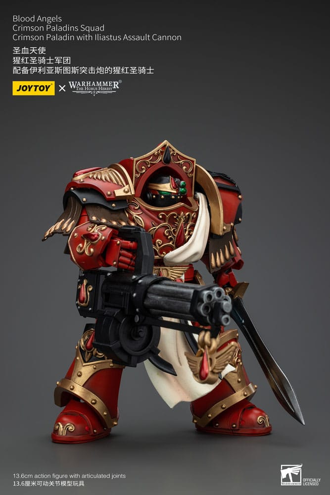 Warhammer The Horus Heresy Actionfigur 1/18 Blood Angels Crimson Paladins Squad Crimson Paladin with Iliastus Assault Cannon 14 cm    - Versand: 5-7 Tage nach Bestellung