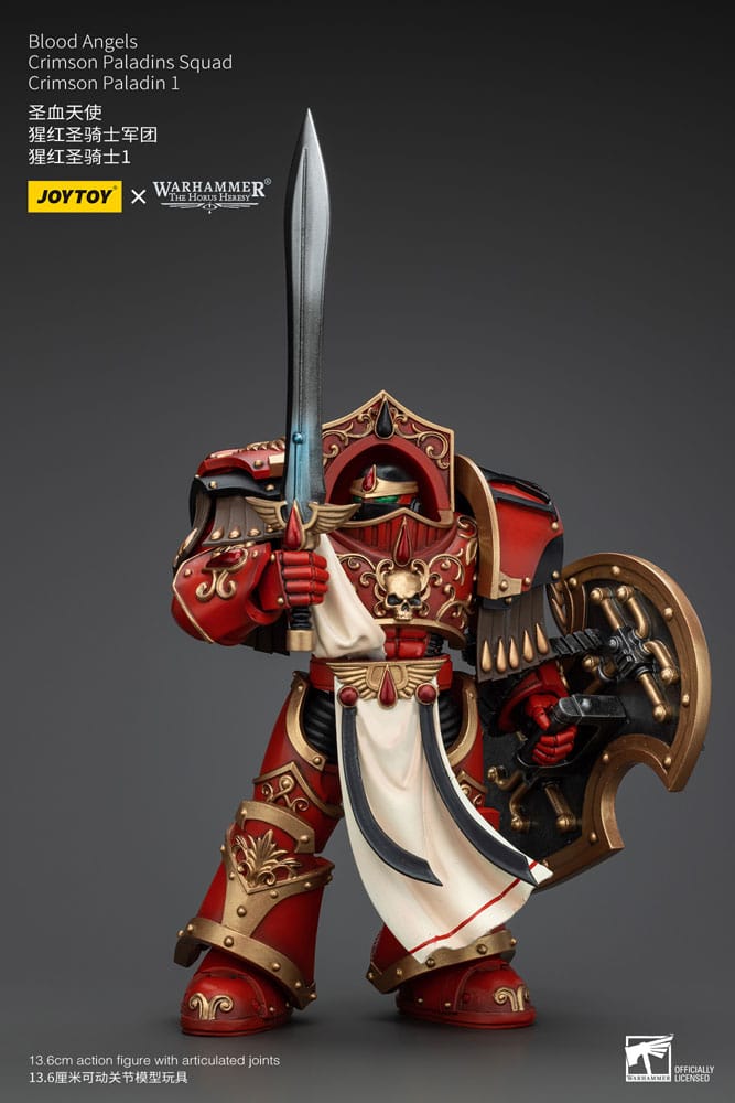 Warhammer The Horus Heresy Actionfigur 1/18 Blood Angels Crimson Paladins Squad Crimson Paladin 1 14 cm    - Versand: 5-7 Tage nach Bestellung