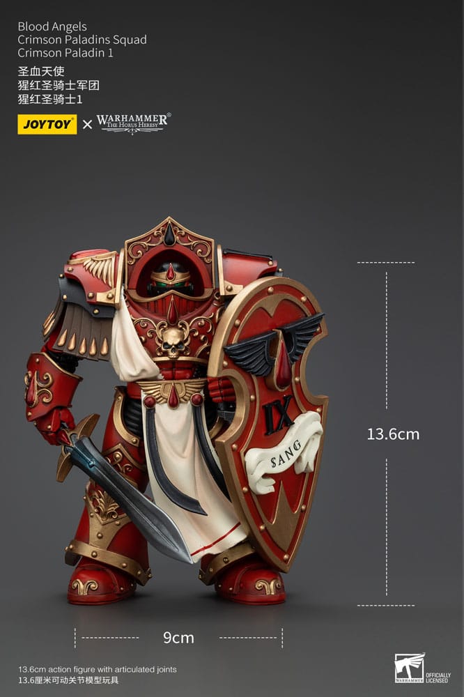 Warhammer The Horus Heresy Actionfigur 1/18 Blood Angels Crimson Paladins Squad Crimson Paladin 1 14 cm    - Versand: 5-7 Tage nach Bestellung
