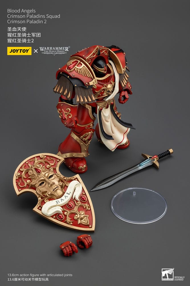 Warhammer The Horus Heresy Actionfigur 1/18 Blood Angels Crimson Paladins Squad Crimson Paladin 2 14 cm    - Versand: 5-7 Tage nach Bestellung