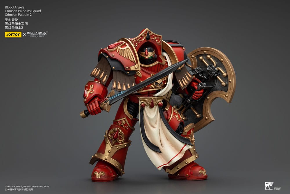 Warhammer The Horus Heresy Actionfigur 1/18 Blood Angels Crimson Paladins Squad Crimson Paladin 2 14 cm    - Versand: 5-7 Tage nach Bestellung