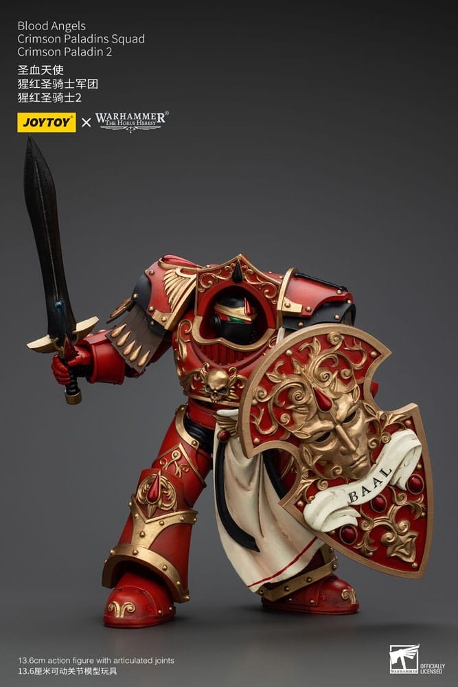 Warhammer The Horus Heresy Actionfigur 1/18 Blood Angels Crimson Paladins Squad Crimson Paladin 2 14 cm    - Versand: 5-7 Tage nach Bestellung