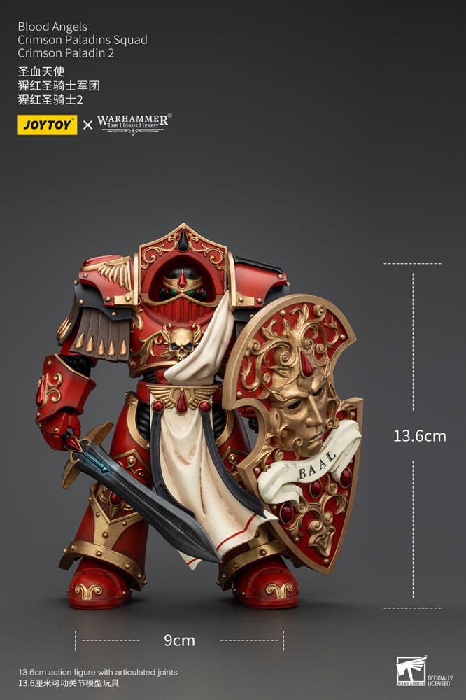 Warhammer The Horus Heresy Actionfigur 1/18 Blood Angels Crimson Paladins Squad Crimson Paladin 2 14 cm    - Versand: 5-7 Tage nach Bestellung