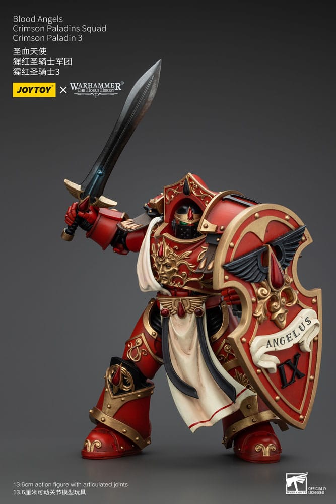 Warhammer The Horus Heresy Actionfigur 1/18 Blood Angels Crimson Paladins Squad Crimson Paladin 3 14 cm    - Versand: 5-7 Tage nach Bestellung