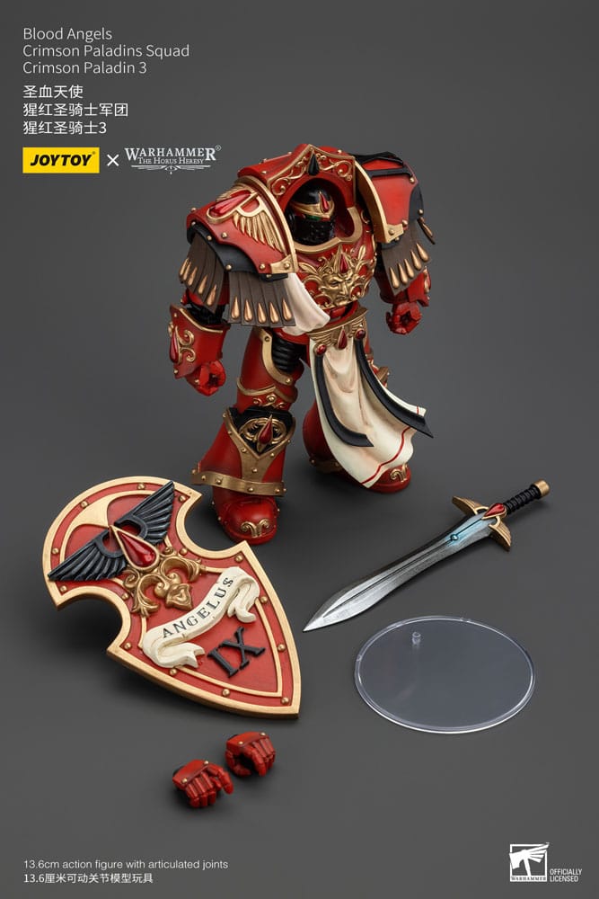 Warhammer The Horus Heresy Actionfigur 1/18 Blood Angels Crimson Paladins Squad Crimson Paladin 3 14 cm    - Versand: 5-7 Tage nach Bestellung