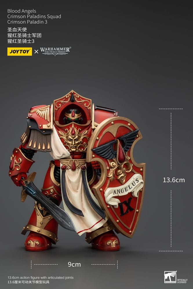 Warhammer The Horus Heresy Actionfigur 1/18 Blood Angels Crimson Paladins Squad Crimson Paladin 3 14 cm    - Versand: 5-7 Tage nach Bestellung