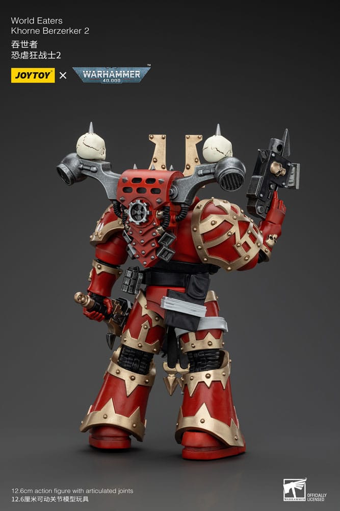 Warhammer 40k Actionfigur 1/18 World Eaters Khorne Berzerker 2 13 cm            - Versand: 5-7 Tage nach Bestellung