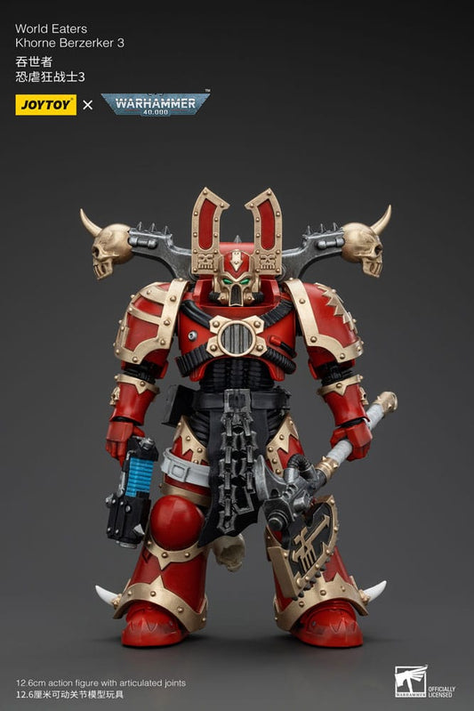 Warhammer 40k Actionfigur 1/18 World Eaters Khorne Berzerker 3 13 cm            - Versand: 5-7 Tage nach Bestellung