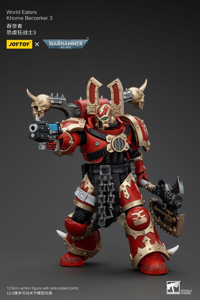 Warhammer 40k Actionfigur 1/18 World Eaters Khorne Berzerker 3 13 cm            - Versand: 5-7 Tage nach Bestellung