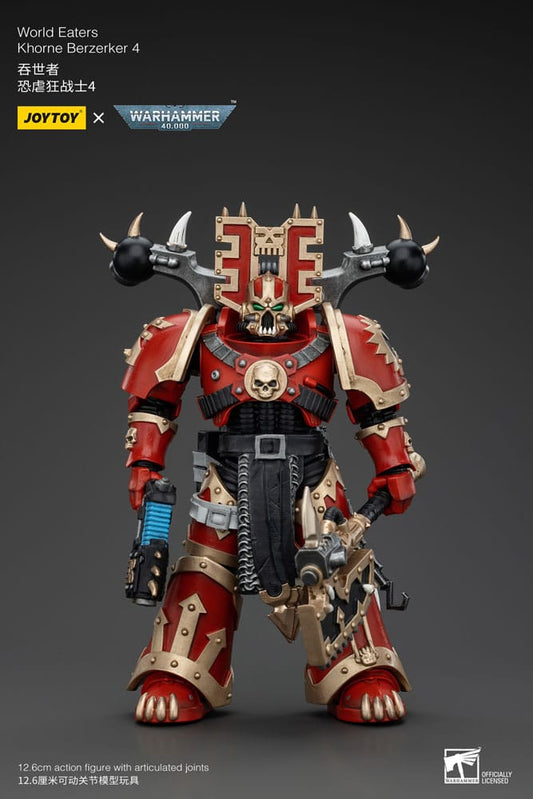 Warhammer 40k Actionfigur 1/18 World Eaters Khorne Berzerker 4 13 cm            - Versand: 5-7 Tage nach Bestellung