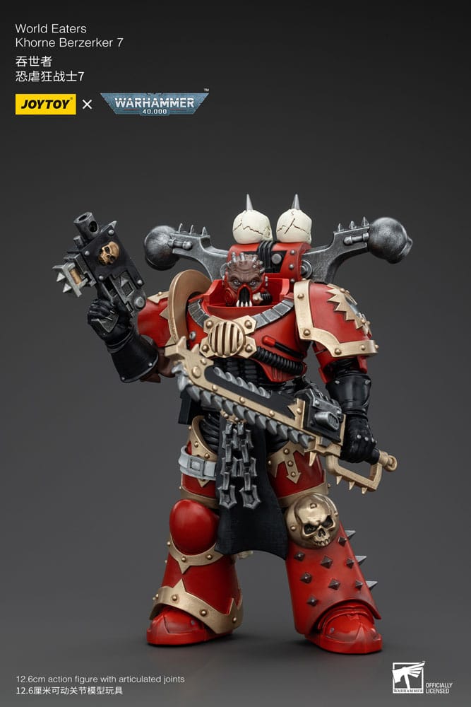 Warhammer 40k Actionfigur 1/18 World Eaters Khorne Berzerker 7 13 cm            - Versand: 5-7 Tage nach Bestellung