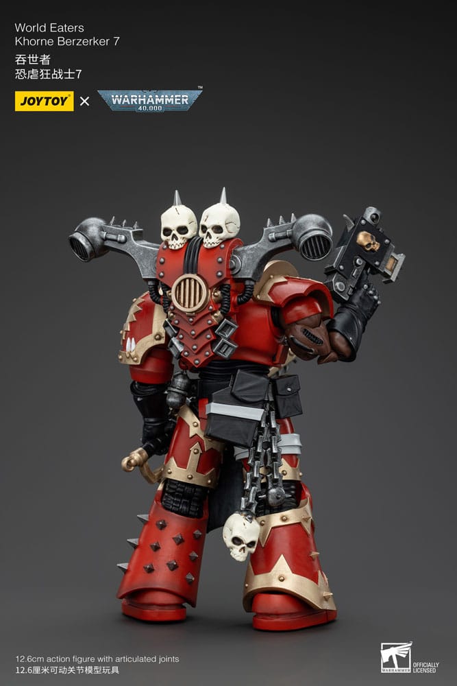 Warhammer 40k Actionfigur 1/18 World Eaters Khorne Berzerker 7 13 cm            - Versand: 5-7 Tage nach Bestellung
