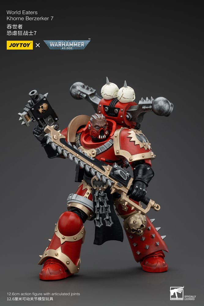 Warhammer 40k Actionfigur 1/18 World Eaters Khorne Berzerker 7 13 cm            - Versand: 5-7 Tage nach Bestellung