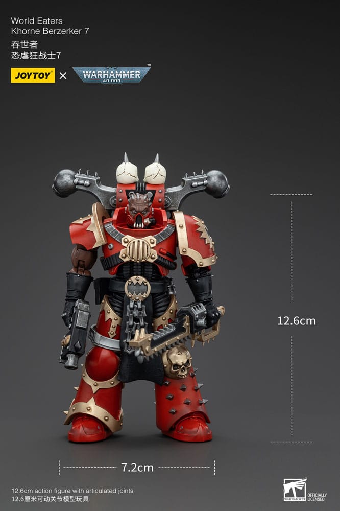 Warhammer 40k Actionfigur 1/18 World Eaters Khorne Berzerker 7 13 cm            - Versand: 5-7 Tage nach Bestellung