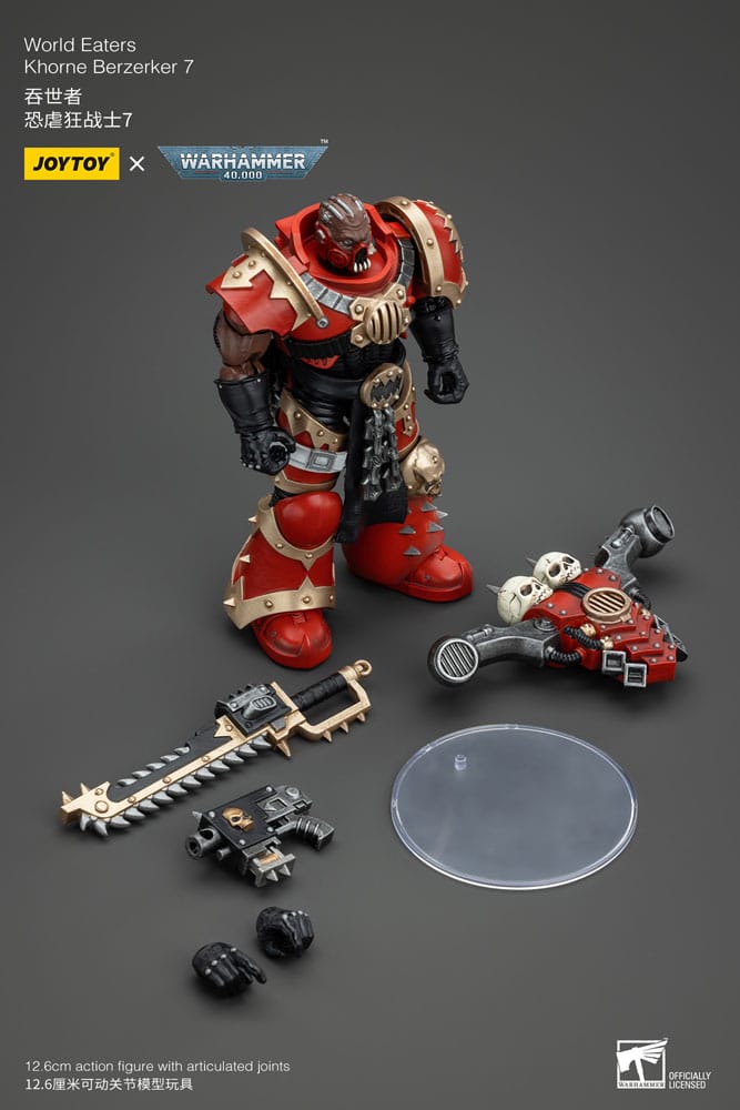 Warhammer 40k Actionfigur 1/18 World Eaters Khorne Berzerker 7 13 cm            - Versand: 5-7 Tage nach Bestellung