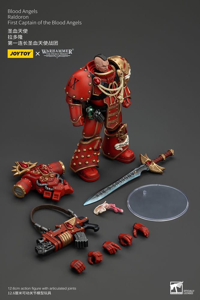Warhammer The Horus Heresy Actionfigur 1/18 Blood Angels Raldoron First Captain of the Blood Angels 13 cm         - Versand: 5-7 Tage nach Bestellung