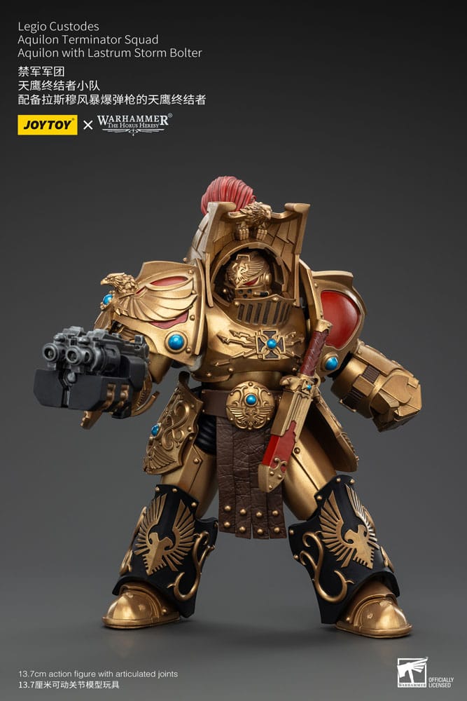 Warhammer The Horus Heresy Actionfigur 1/18 Legio Custodes Aquilon Terminator Squad Aquilon with Lastrum Storm Bolter 14 cm         - Versand: 5-7 Tage nach Bestellung