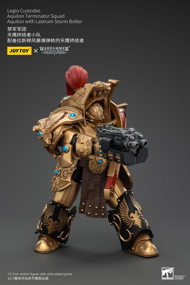 Warhammer The Horus Heresy Actionfigur 1/18 Legio Custodes Aquilon Terminator Squad Aquilon with Lastrum Storm Bolter 14 cm         - Versand: 5-7 Tage nach Bestellung