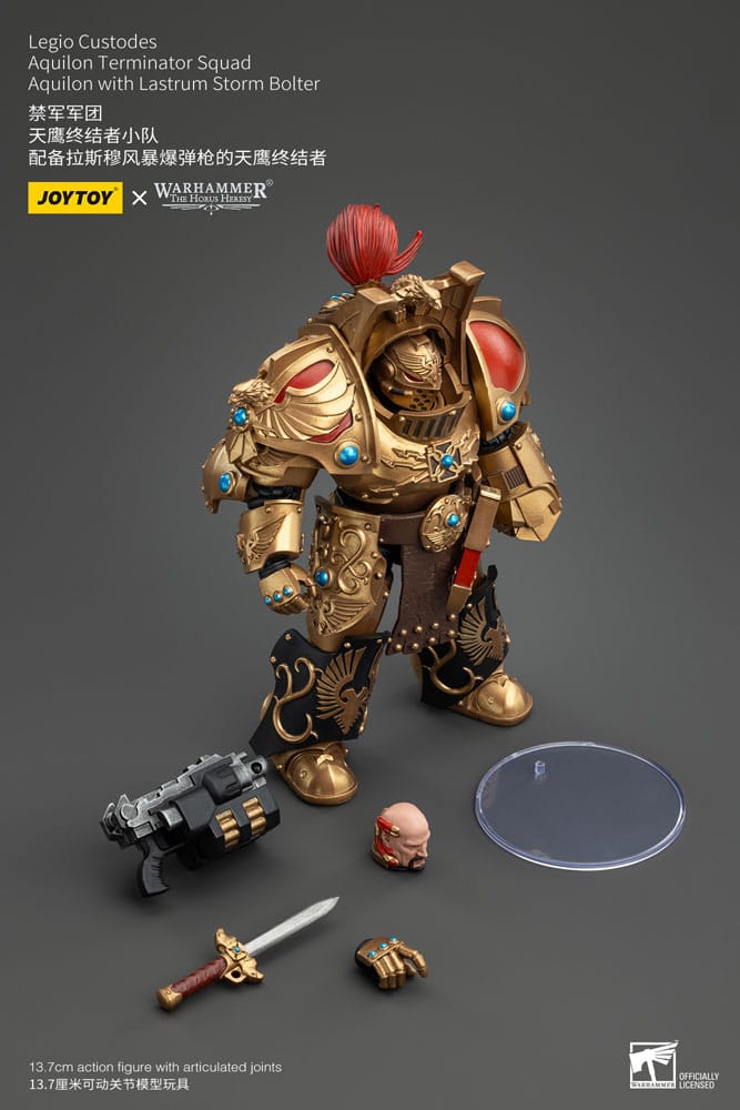 Warhammer The Horus Heresy Actionfigur 1/18 Legio Custodes Aquilon Terminator Squad Aquilon with Lastrum Storm Bolter 14 cm         - Versand: 5-7 Tage nach Bestellung