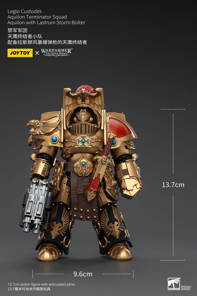 Warhammer The Horus Heresy Actionfigur 1/18 Legio Custodes Aquilon Terminator Squad Aquilon with Lastrum Storm Bolter 14 cm         - Versand: 5-7 Tage nach Bestellung