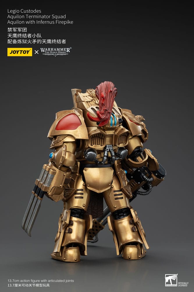 Warhammer The Horus Heresy Actionfigur 1/18 Legio Custodes Aquilon Terminator Squad Aquilon with Infernus Firepike 14 cm         - Versand: 5-7 Tage nach Bestellung