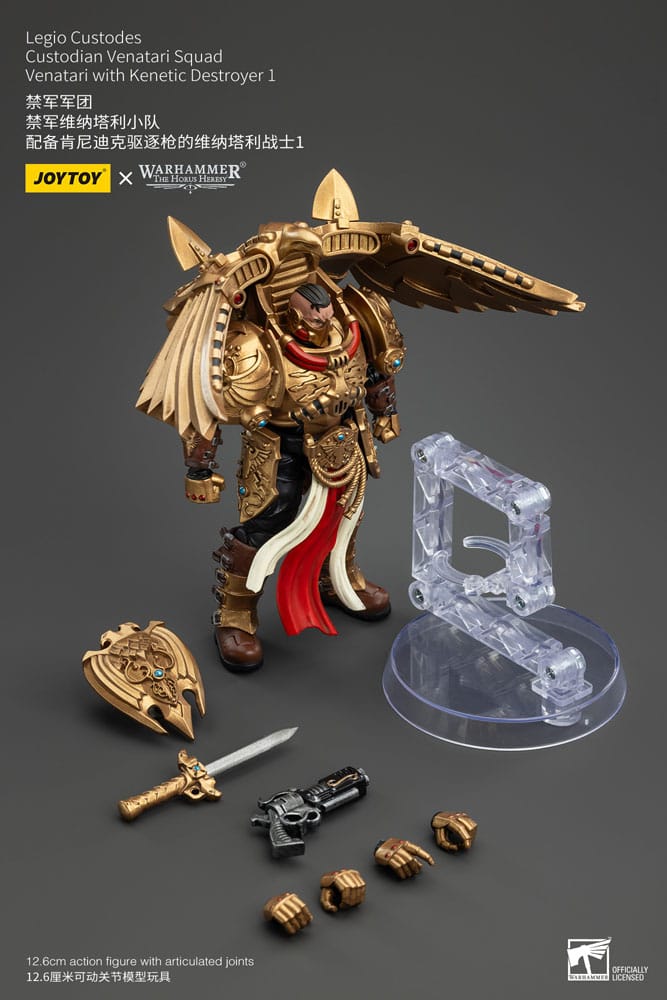 Warhammer The Horus Heresy Actionfigur 1/18 Legio Custodes Custodian Venatari Squad Venatari with Kenetic Destroyer 1 13 cm         - Versand: 5-7 Tage nach Bestellung