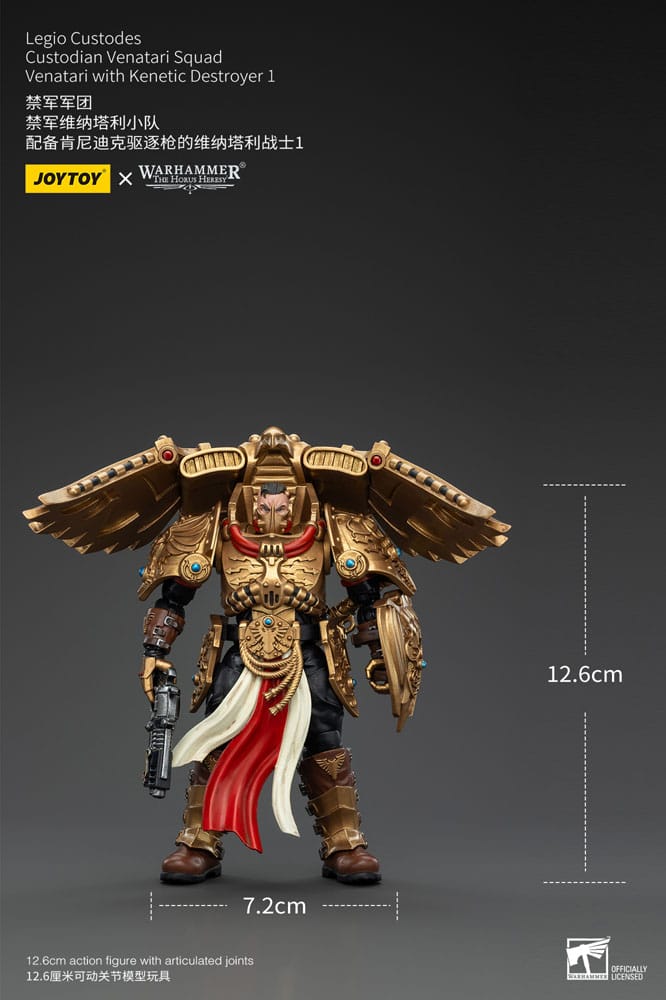 Warhammer The Horus Heresy Actionfigur 1/18 Legio Custodes Custodian Venatari Squad Venatari with Kenetic Destroyer 1 13 cm         - Versand: 5-7 Tage nach Bestellung