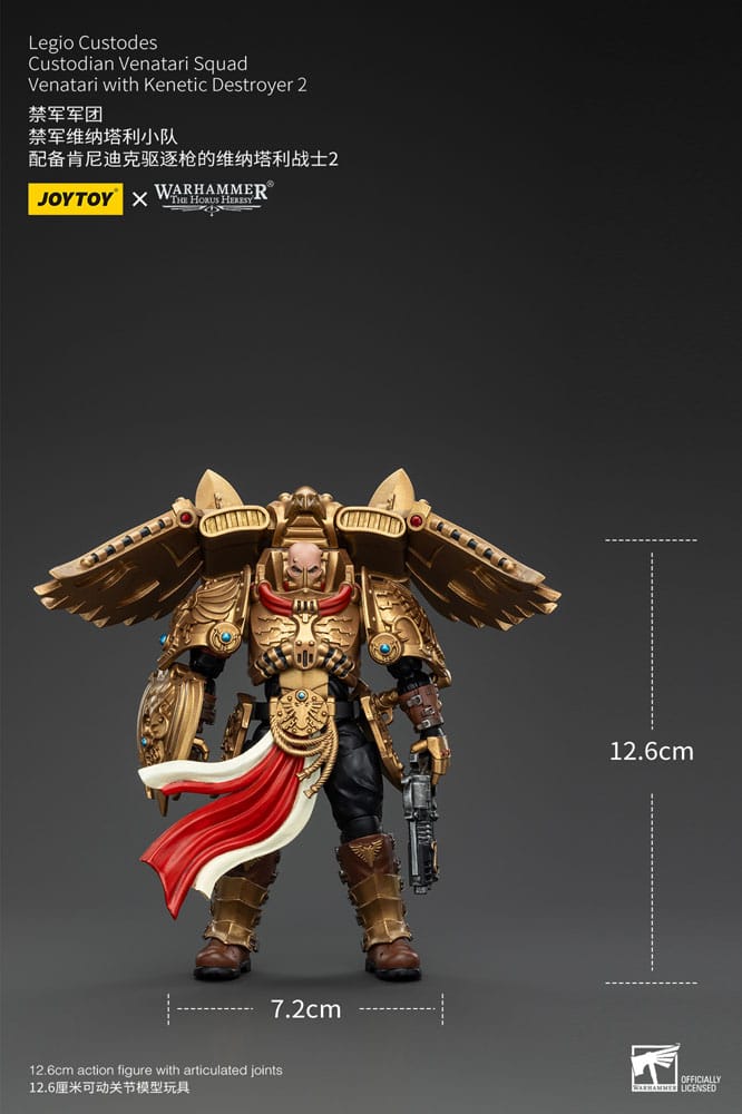 Warhammer The Horus Heresy Actionfigur 1/18 Legio Custodes Custodian Venatari Squad Venatari with Kenetic Destroyer 2 13 cm         - Versand: 5-7 Tage nach Bestellung